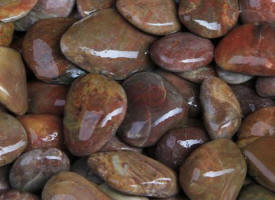 Galet Red pebbles Rondo brun rouge