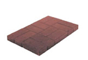 pave beton classique rouge