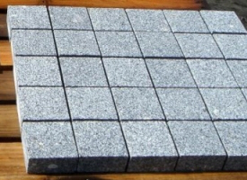 pave granit gris scié