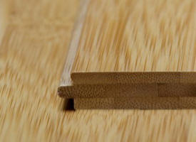 Lames de Parquet en bambou "brutes" avec coupe horizontale couleur caramel