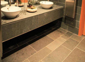dalle de schiste everst green flammet brute