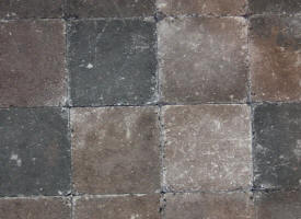 Pavés béton tambourinés Brun nuancé