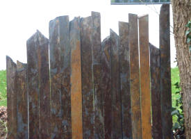 palissade en quartzite clivé tiffany