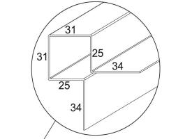 Détail Profil d'angle symétrique