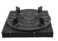 plot fixe écarteur 19 mm ailette