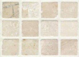 Mosaique marbre beige vieilli 23x23