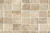 Mosaique pierre blanche old beige 20x18