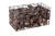 Gabion avec gravier rouge